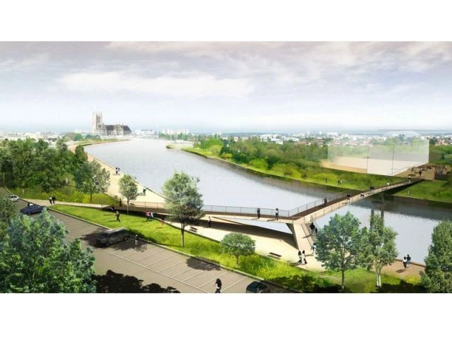 Perspective - passerelle Meaux