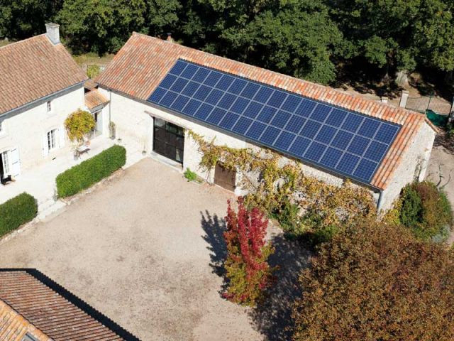 La première installation photovoltaïque de 9 kWc chez un particulier