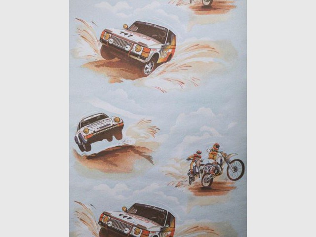 Papier peint pour enfant - Rallye Paris-Dakar - Au royaume des petits princes