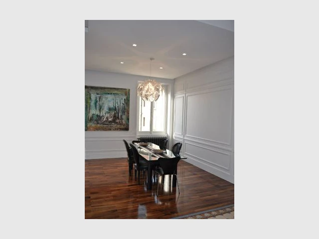 Moulures et parquet massif - renovation