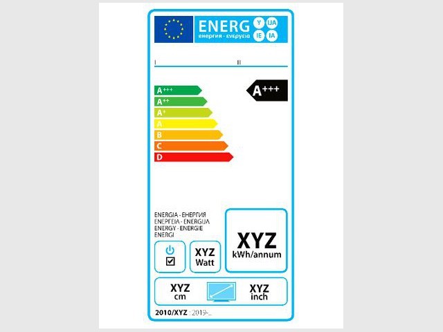 Nouvelle étiquette énergie pour les téléviseurs - Nouvelle étiquette énergie