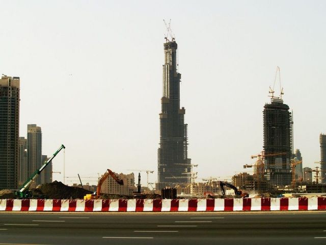 Burj Khalifa en construction