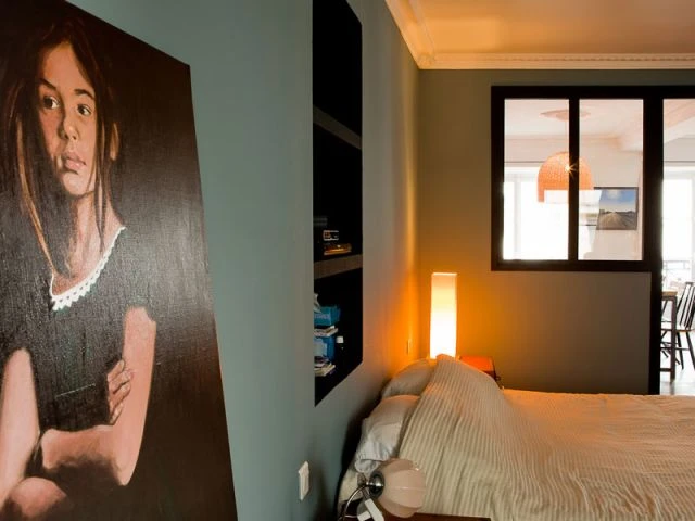 Chambre vue intérieure - Rénovation appartement paris