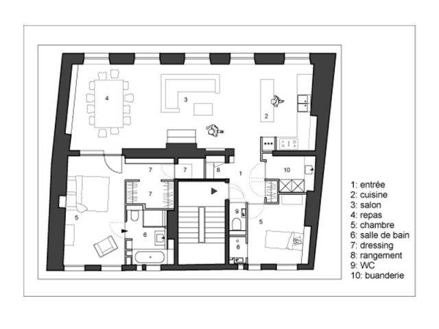 Plan avant - Rénovation appartement paris