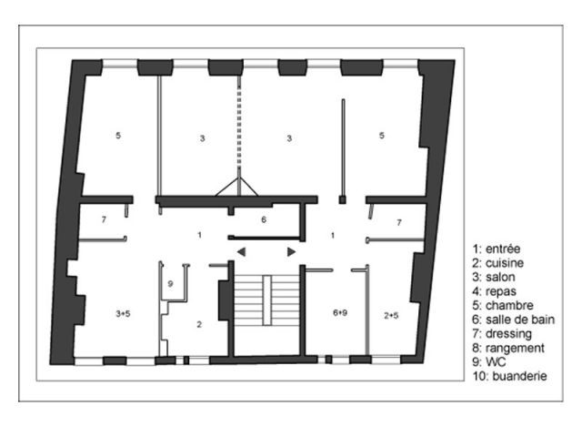 Plan avant - Rénovation appartement paris