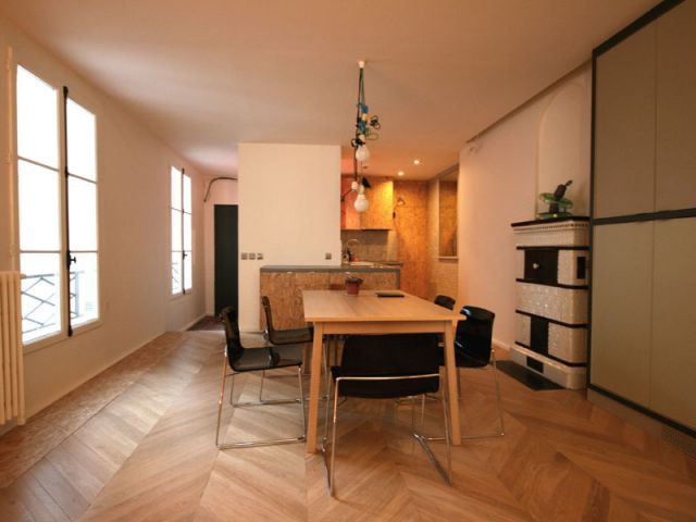 Côté appartement... Cuisine/Salle à manger - Reportage appartement parisien Julie Alazard 
