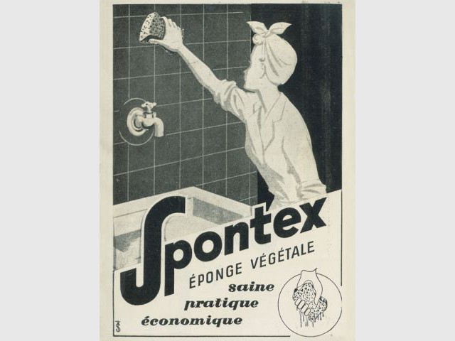 Publicité des années 30 - Saga Spontex