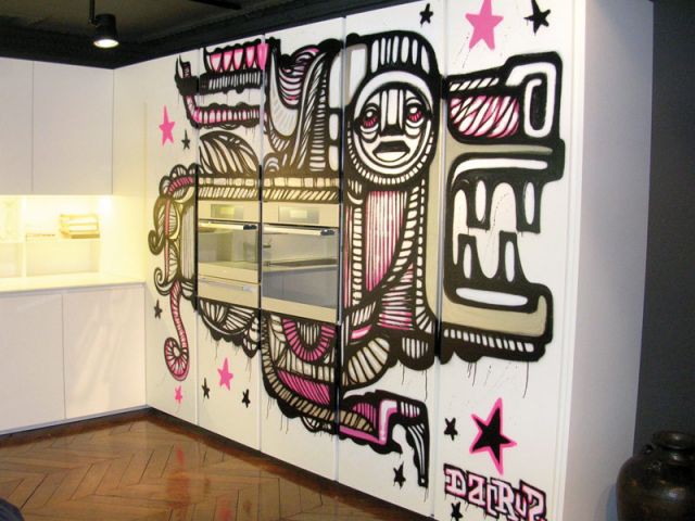 Une cuisine graffée façon street art - Designer's days 2012