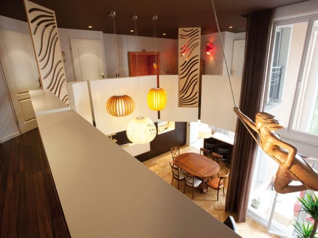Escalier après - Avant après duplex ethnique