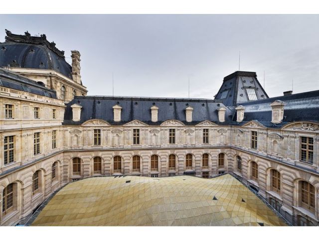  La Cour Visconti du Louvre se pare d'un voile de verre et de métal  - louvre