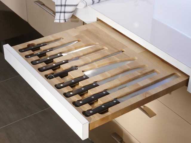 Un rangement pour les couteaux de cuisine - Rangement cuisine