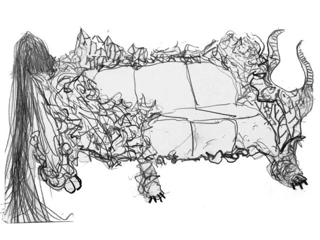 Dessins préparatoires de Sofa - Exposition Barooco Rococo