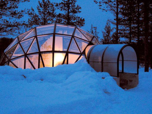 Du verre thermique spécial - Hôtel igloo