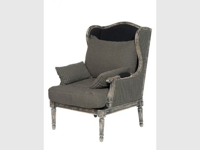 Un fauteuil effet vieilli pour un intérieur vintage - Sélection fauteuils