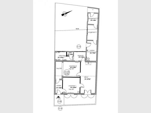 plan de maison renovee