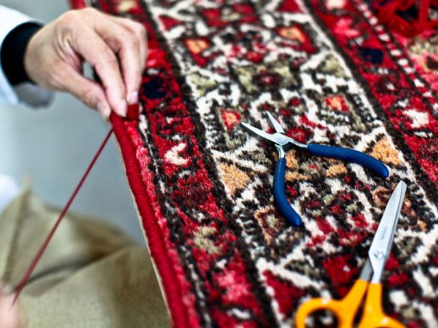 Les extrémités du tapis - Chevalier Conservation