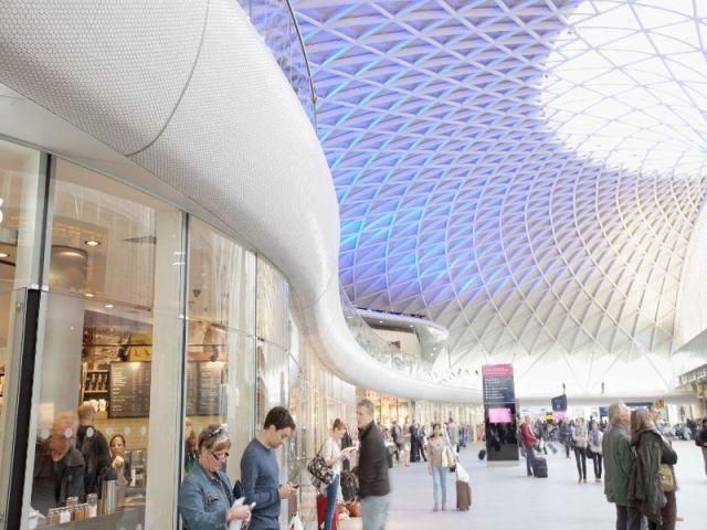 La gare de King's Cross à Londres 