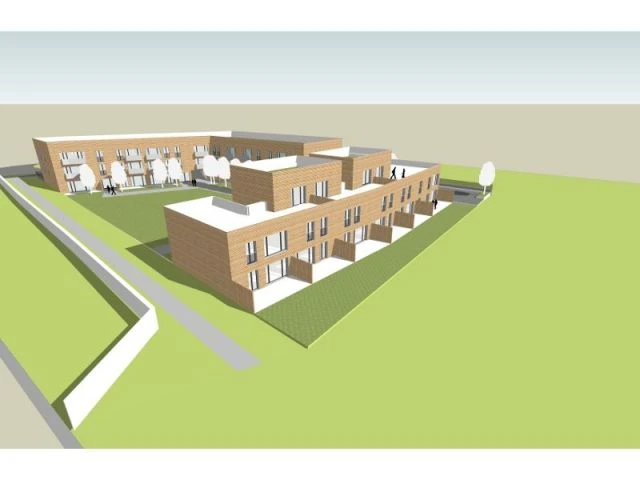 Façade vue 3D - logements passifs Gonesse