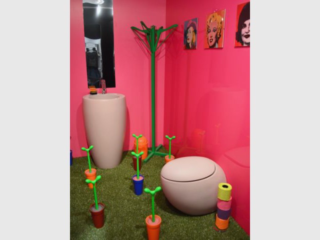 Des toilettes ambiance pop - Ambiances toilettes