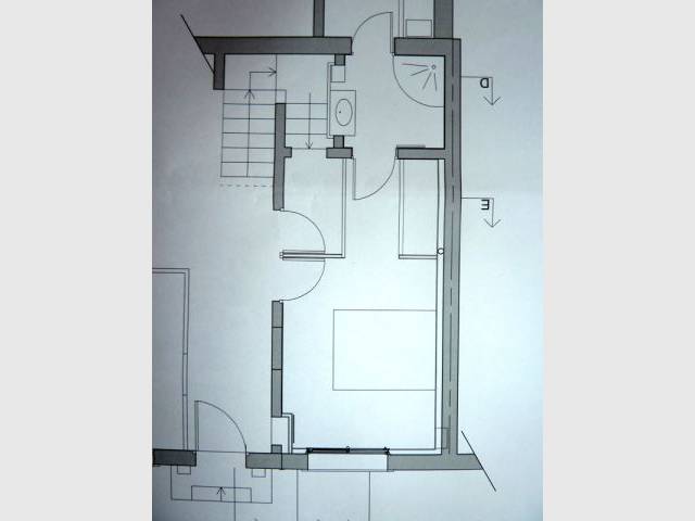 Plan après chambre et salle d'eau - Elodie Bonnet