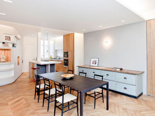 Perspective - Appartement rénovation 7ème arrondissement / Agence Demont Reynaud /PPil