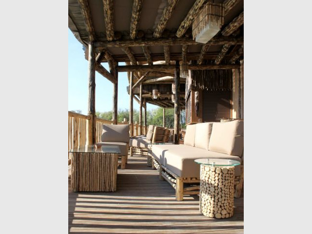 Terrasse privative dans chaque lodge - Les Lodges du PAL