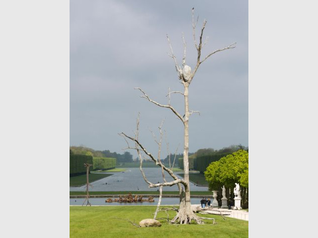 Exposition Penone Versailles jardin troncs