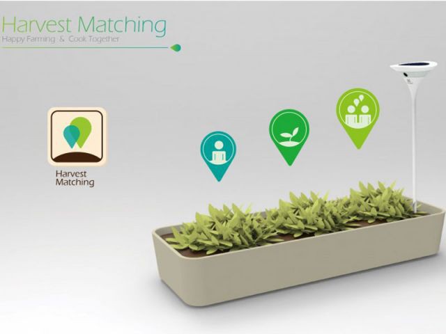 Harvest Matching : une tige solaire pour contrôler la croissance de ses plantes - Electrolux Design lab - création - demi-finaliste