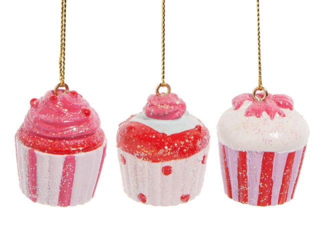 Des cupcakes roses - Sapin gourmand