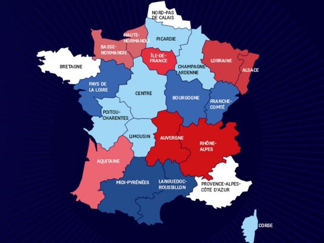 Une carte de France bientôt à 14 régions 