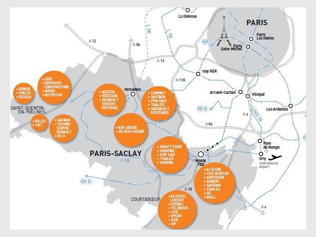 Carte Paris-Saclay 