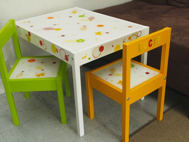 Customiser un meuble pour enfant : le résultat final - Tutoriel customiser mobilier pour enfants