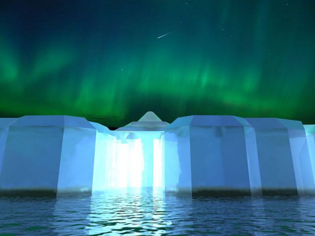 Vers une nécessité de créer des logements flottants ?  - Projet d'un hôtel flottant en verre en Norvège, au nord du cercle polaire arctique
