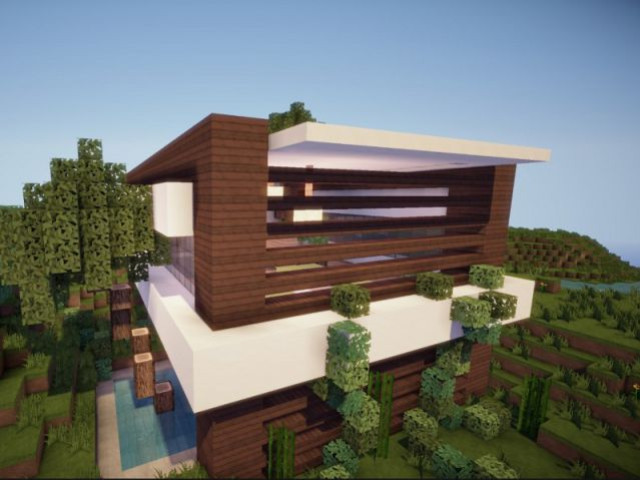 Contempory Eco Home - Minecraft, le jeu vidéo de construction