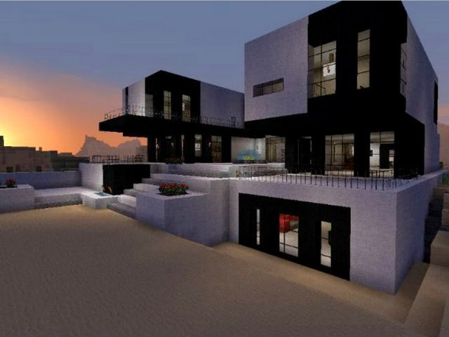 Modern design house - Minecraft, le jeu vidéo de construction