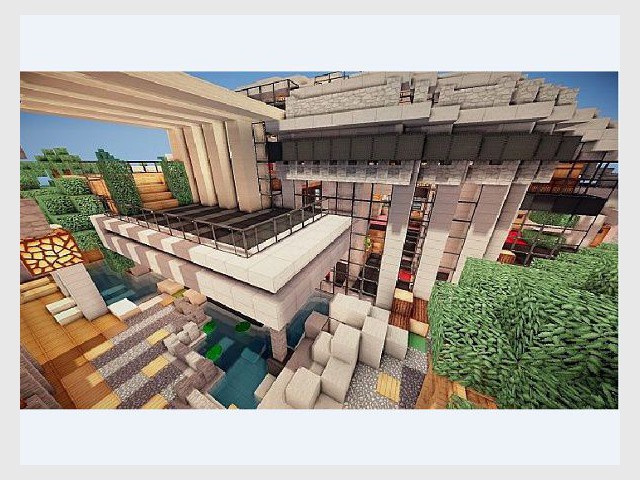 Luxurious Modern House - Minecraft, le jeu vidéo de construction