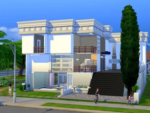 Les Sims 4 : une maison qui défie les lois de la gravité - Maison conçue dans le jeu Les Sims 4