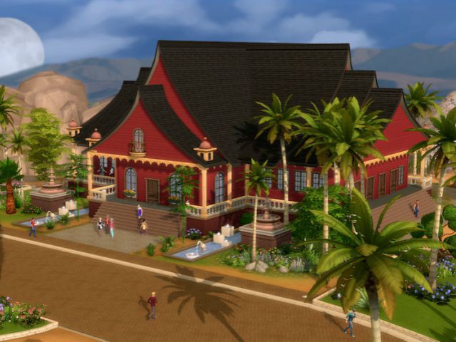 Les Sims 4 : une maison au style asiatique - Maison conçue dans le jeu Les Sims 4