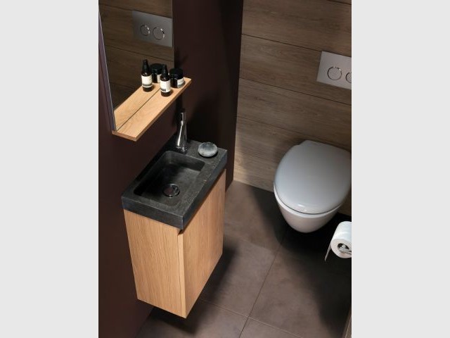 Du bois dans la déco des toilettes - Du bois dans la maison