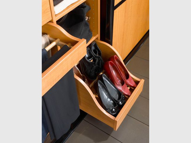 Un tiroir à chaussures sur-mesure  - Rangement pour chaussures