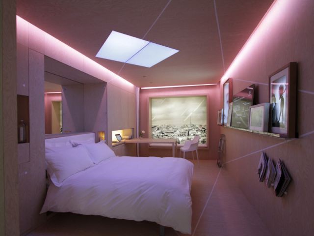 Une chambre qui joue sur la lumière naturelle et artificielle - My Room, chambre d'hôtel connecté
