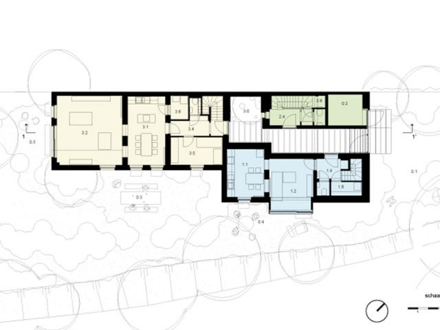 Trois logements dans une seule et même maison - Maison noire en Belgique