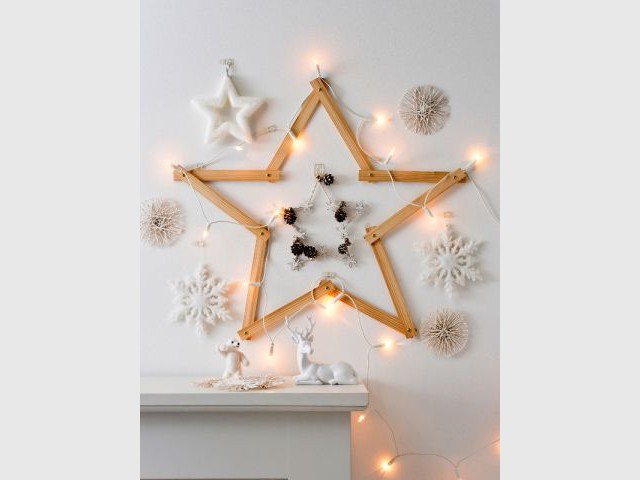 Une étoile de Noël faite à partir de bois de récup' - Déco de Noël à faire soi-même