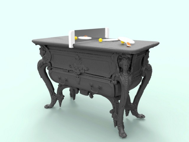 La commode Louis XIV transformée en table de ping pong - Hack king's design - Chateau de Versailles