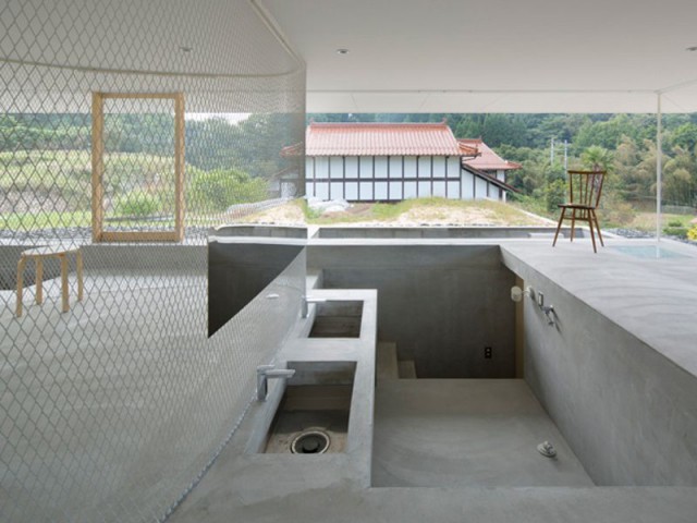 Salle de bains intimiste - Maison transparente - Suppose Design