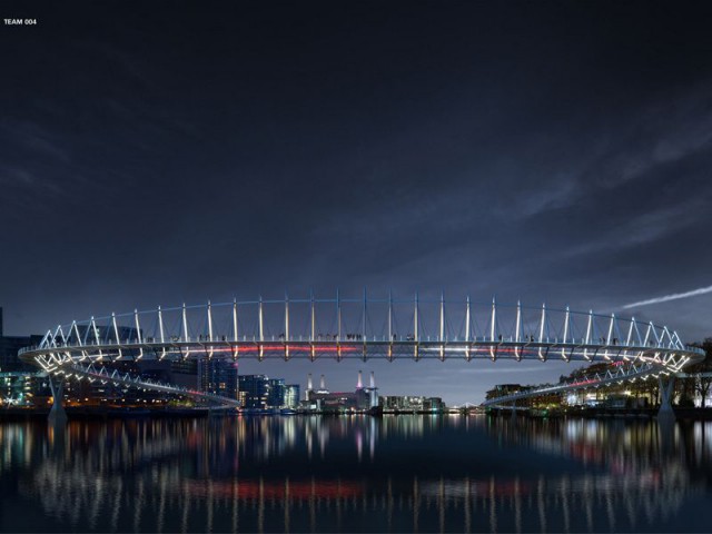Un pont comme une couronne en lévitation  - Le concours d'architecture pour la conception d'un pont à Londres
