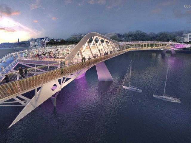 Un pont déambulant sur la Tamise - Le concours d'architecture pour la conception d'un pont à Londres