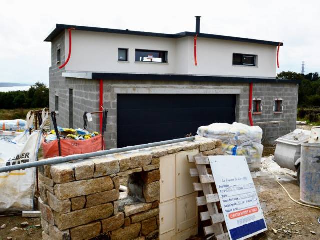 Maison en cours de construction Maison en cours de construction