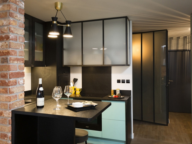 Un appartement neuf s'invente une âme industrielle Un appartement neuf s'invente une âme industrielle