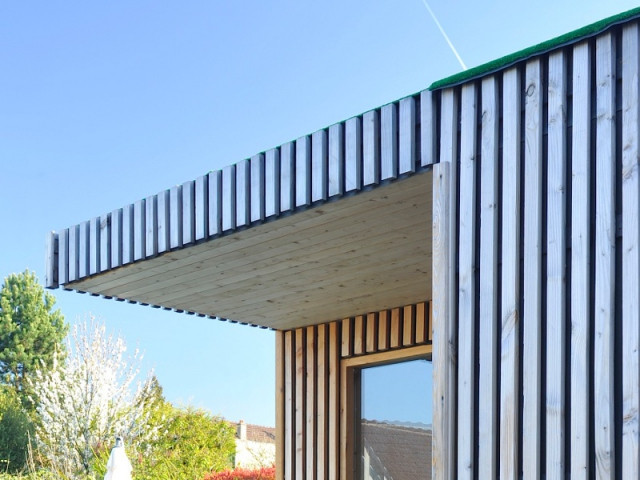 Une isolation par l'extérieur en laine de roche - Un studio de jardin modulable